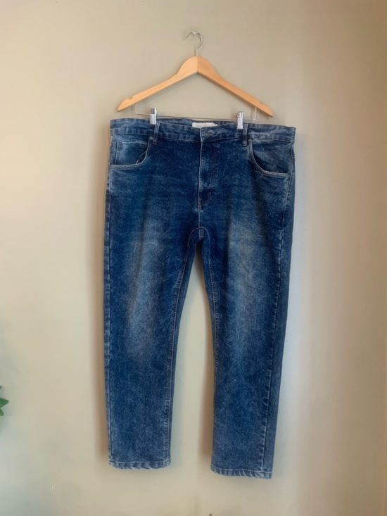 Stitches & Rivets Other - Men's Stitches And Rivets Jeans Size 42/30 Straight Fit Blue Dark Wash